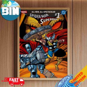 Marvel DC Spider-Man Superman 1 Variant Covers By Walter Simonson Decor Poster Canvas