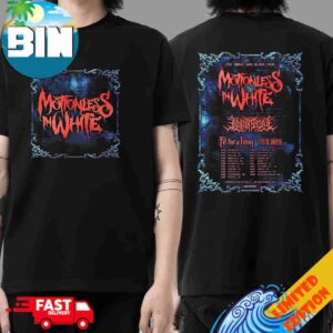 Motionless In White The Sweat And Blood Tour Dates 2026 Two Sides T-Shirt