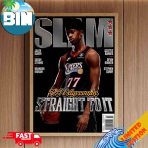 SLAM 260 Vj Edgecombe NBA Philadelphia 76ers Magazine Cover Poster Canvas