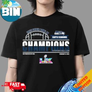 Seattle Seahawks Champions Super Bowl LX 2025-26 NFL Football Unisex Graphic Tee Limited T-Shirt