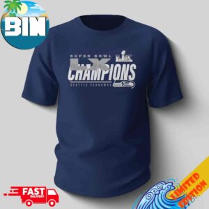 Seattle Seahawks Fanatics Super Bowl LX Champions 2025-26 Iconic Victory T-Shirt