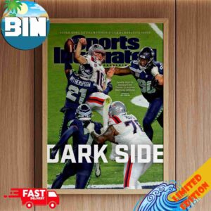 Seattle Seahawks Super Bowl LX Championship Commemorative Issue Sport Illustrated Dark Side Shines Decor Poster Canvas