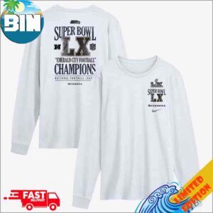 Seattle Seahawks X Nike 2025 Super Bowl LX Champions Long Ball Two Sides Long Sleeve T-Shirt