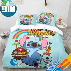 Stitch Bedding Set Twin – Soft Disney Stitch Bed Set for Kids Room