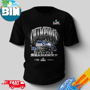 Super Bowl LX 2025-26 Seattle Seahawks Champions Helmet T-Shirt