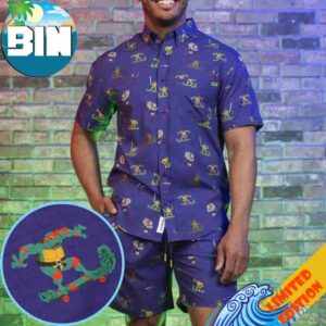 Teenage Mutant Ninja Turtles Cheapskatin Hawaiian Shirt And Beach Short