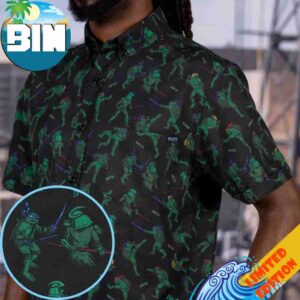 Teenage Mutant Ninja Turtles Showdown With The Shredder Hawaiian Shirt And Beach Short