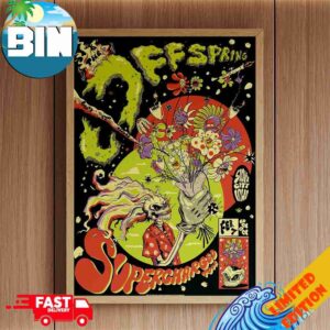 The Offspring Sioux City IA Supercharged Tour 2026 On February 7 At Tyson Events Center Decor Poster Canvas