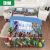 3D Kaws Cartoon Characters Home Decoration Bedding Set With Two Pillows