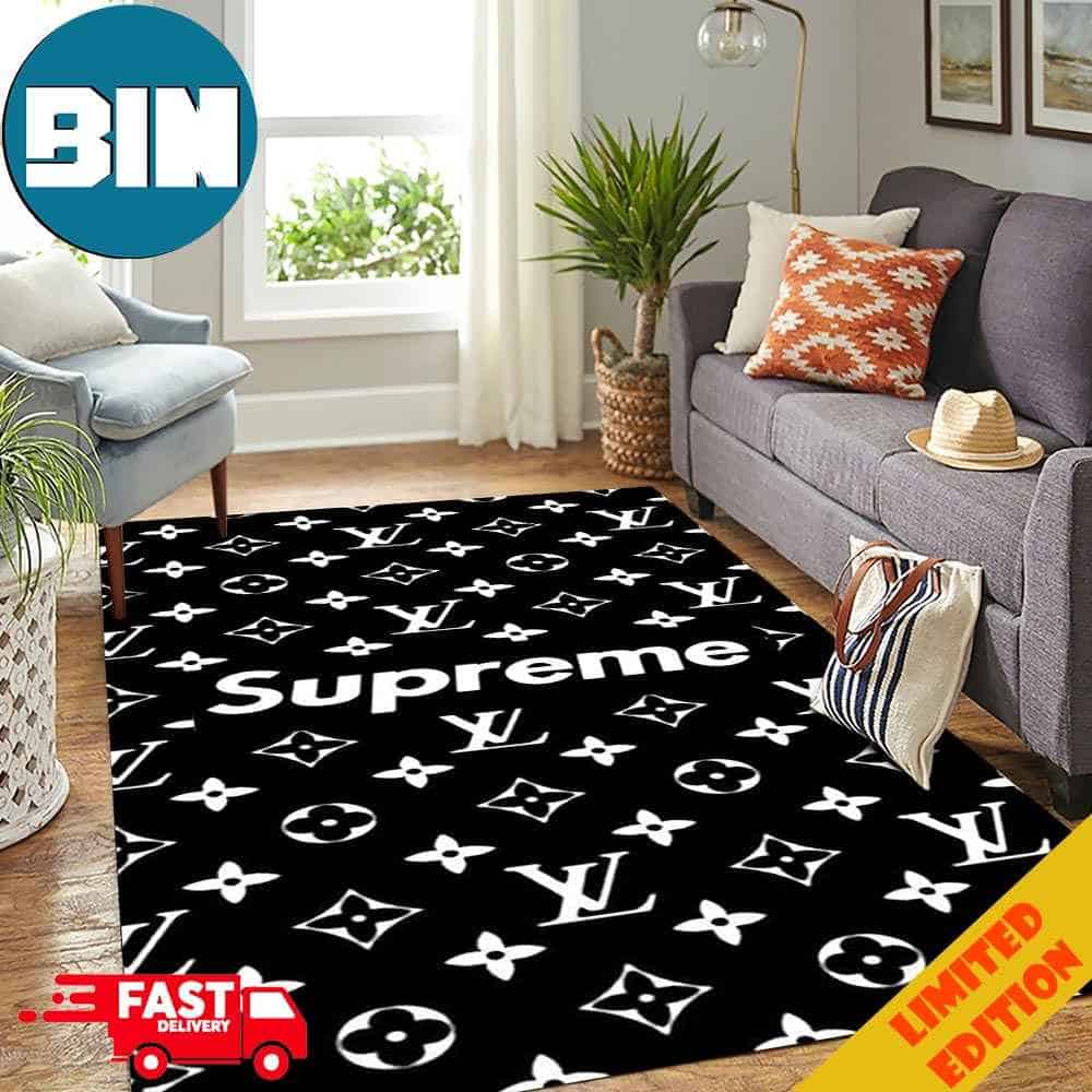 A Chic Combination Of Supreme And Louis Vuitton Luxury Brand For Living Room Home Decor Rug Carpet A Chic Combination Of Supreme And Louis Vuitton Luxury Brand For Living Room Home Decor Rug Carpet