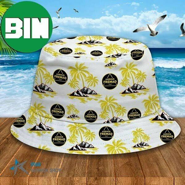 AARHUS Fremad Palm Tree Summer Bucket Hat-Cap AARHUS Fremad Palm Tree Summer Bucket Hat-Cap