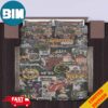 AOT Kaws Cartoon Characters Home Decoration Bedding Set With Two Pillows
