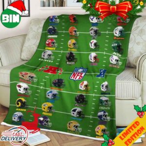 All NFL Teams Helmet Football Field Home Decor Bedding Set