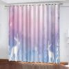 Astronaut Pattern Blackout Drapes Window Curtains
