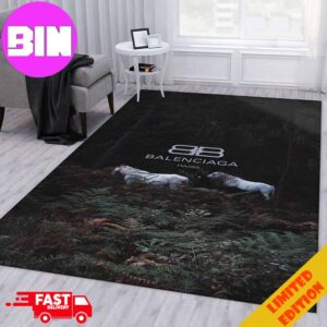 Balenciaga Paris Vegetation Hourse Home Decor For Living Room, Bed Room Rug Carpet