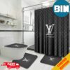 Artistic Louis Vuitton Bathroom Set With Shower Curtain