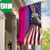 All Black American Flag Raised Fist Blacked Out American Flag Black Power Outdoor Indoor Decor 2 Sides Garden House Flag