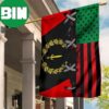 Black American Heritage Flag And Afro American Flag Black People African American History 2 Sides Garden House Flag