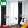 Black And White Prada Fashion 2024 Luxury For Living Room Home Decor Window Curtain