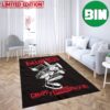 Black Background Home Decor Logo Luxury And Fashion For Bed Room And Living Room Hermes Rug Carpet
