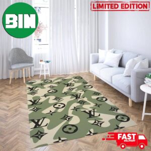 Camo Style Louis Vuitton Fashion And Style Home Decor Rug Carpet