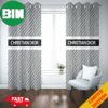 Chicago Bulls NBA Team Logo Window Curtains