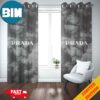 Christian Dior Grey Window Curtains Luxury For Bedroom And Living Room Home Decorations