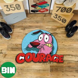 Courage The Cowardly Dog Funny Scary Dog Cartoon Network Movie Custom Shape Home Decor Rug Carpet