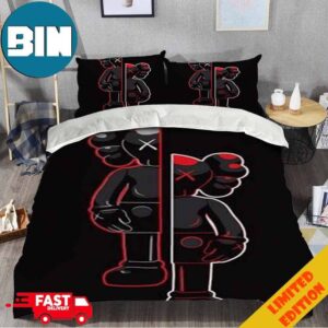 Dark Shadow Kaws Split Cartoon Characters Home Decor Bedding Set