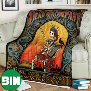 Dead And Company June 21 22 2023 New York NY Poster Fleece Blanket