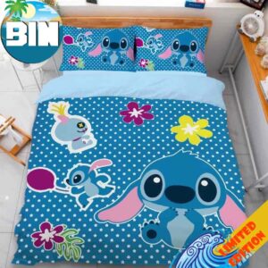 Disney Stitch Bedding Set Full Size for Girls Room