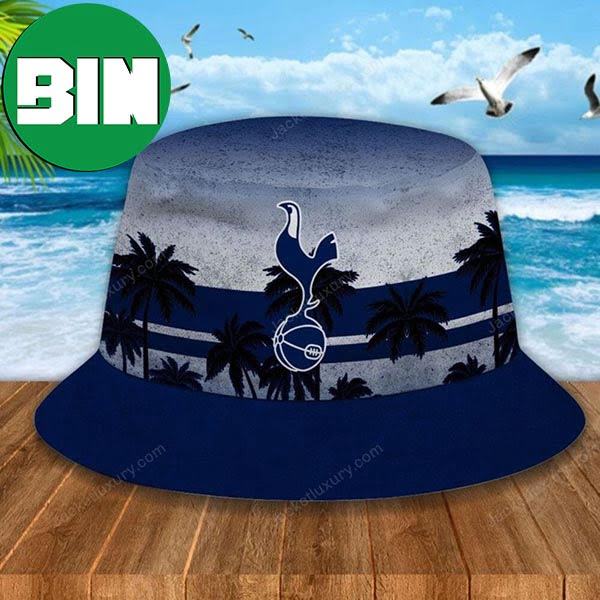 EPL Tottenham Hotspur FC Palm Tree Summer Bucket Hat EPL Tottenham Hotspur FC Palm Tree Summer Bucket Hat