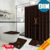 Chic And Luxurious Louis Vuitton Bathroom Set With Shower CurtainA Glamorous Upgrade