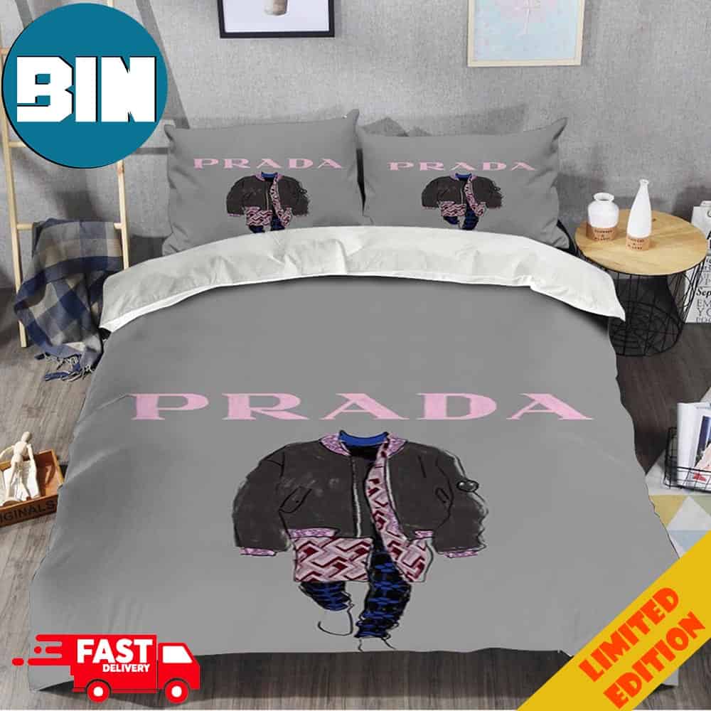 Fashion Clothes And Prada Pink Logo Fashion And Luxury Best Home Decor Bedding Set Fashion Clothes And Prada Pink Logo Fashion And Luxury Best Home Decor Bedding Set