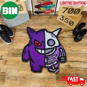 Gengar Skeleton Home Decor For Living Room Pokemon Rug Carpet