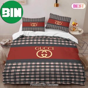 Gucci Caro Fashion Logo Premium Luxury Brand High-End Home Decor Gucci Bedding Set