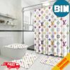 Grand Louis Vuitton Bathroom Set With Shower Curtain