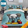 Kaws x Louis Vuitton Red Background Luxury And Fashion Style Home Decor Bedding Set Kaws x Louis Vuitton Red Background Luxury And Fashion Style Home Decor Bedding Set