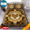 La Coupe Des Dieux Versace Luxury Blue Pattern Background Bedding Set