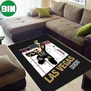 Las Vegas Golden Knights 8 Bit Design Stanley Cup Finals 2023 Champions Rug Home Decor