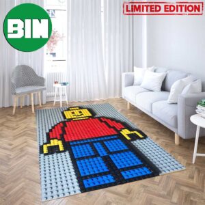 Lego Minifigure Mosaic Lego Rug Home Decor