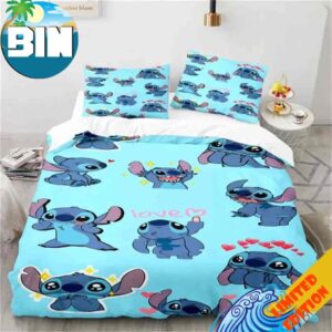 Lilo and Stitch Bedding Set Full Cute Stitch Bedroom Set for Girls