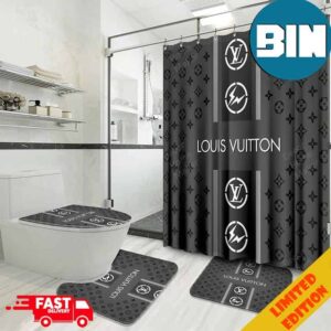 Louis Vuitton Bathroom Set With Shower CurtainIndulge in Luxury