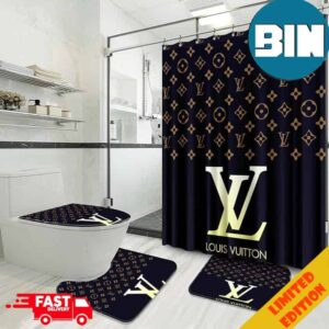 Louis Vuitton Bathroom Set With Shower CurtainLuxury Meets Comfort