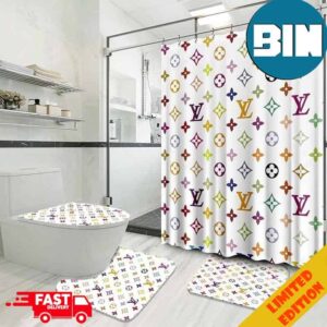 Louis Vuitton Bathroom Set With Shower CurtainUltimate Sophistication