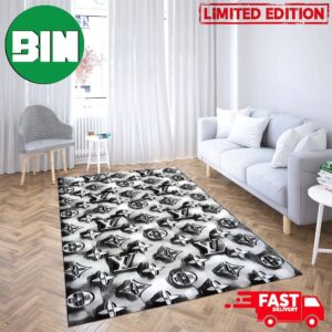 Louis Vuitton Black And White Aesthetic Draw Style Fashion Rug Carpet