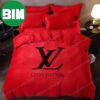 Louis Vuitton Blue Logo Pattern Bedding Set Louis Vuitton Blue Logo Pattern Bedding Set