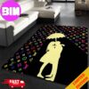 Louis Vuitton Cityscape Luxury Background Full Black Home Decor For Living Room Rug Carpet