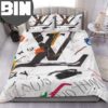 Louis Vuitton Brands 16 Red Background Bedroom Duvet Cover Luxury Louis Vuitton Bedding Set