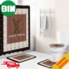 Louis Vuitton Luxury Shower Curtain Bathroom Set Home Decor